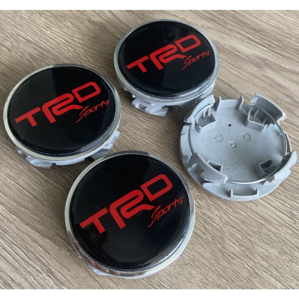 TRD 4อัน ฝาครอบดุมล้อ ดุมล้อ TOYOTA Camry Vigo CHR อัลพาร์ด Alphard แคมรี่ วีโก้ estima ล้อแม็ก ฝาครอบล้อ ดุมแม็ก