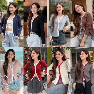 NICHARIS - เสื้อคาร์ดิแกน รุ่น Two tone Cardigan V.2