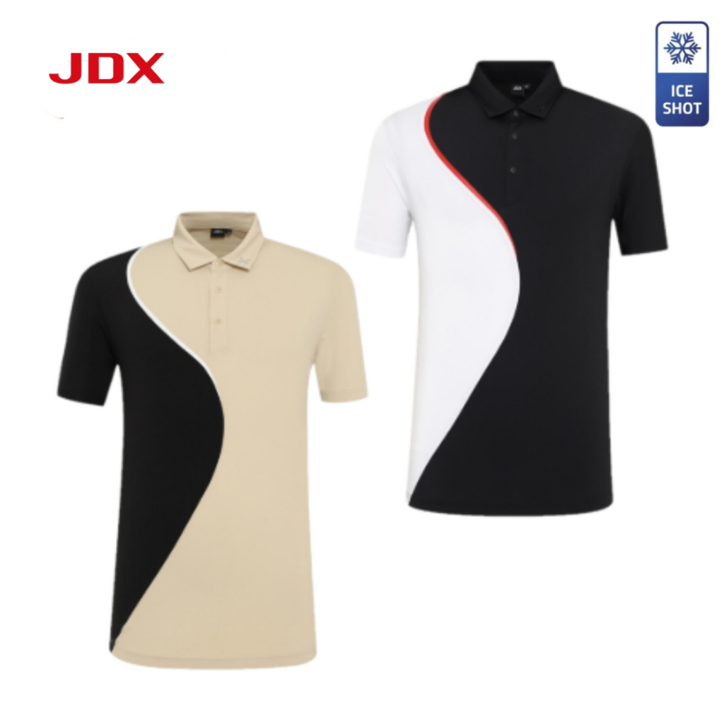 JDX Golf เสื้อกอล์ฟผู้ชายแขนสั้น ICE SHOT