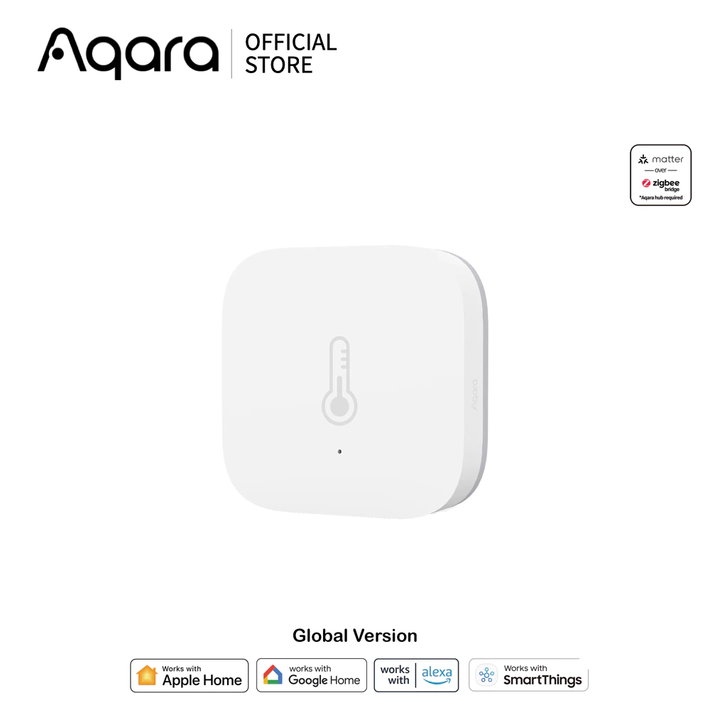 Aqara Temperature and Humidity Sensor T1 | เซ็นเซอร์วัดอุณหภูมิและความชื้นอัจฉริยะ Zigbee 3.0