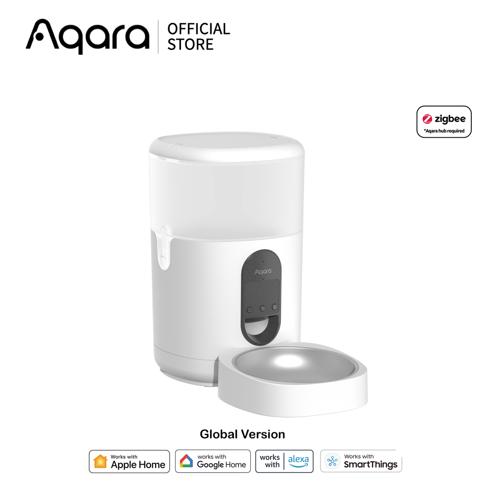 Aqara Pet Feeder C1 เครื่องให้อาหารสัตว์อัตโนมัติ เชื่อม Zigbee 3.0 ควบคุมผ่านแอป
