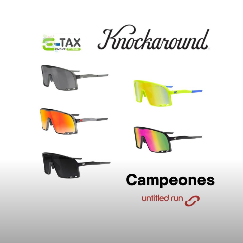 Knockaround รุ่น CAMPEONES แว่นกันแดด สำหรับวิ่ง ปั่นจักรยาน และกิจกรรม Outdoor กัน UV400 จาก USA