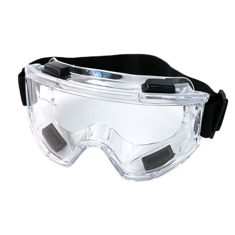 แว่นครอบตานิรภัย safety สวมทับแว่นสายตา สำหรับสารเคมี งานก่อสร้าง กันกระแทก เลนส์ใส ยืดหยุ่น หล่นไม่แตก ปรับสายได้ - รูปที่ 3