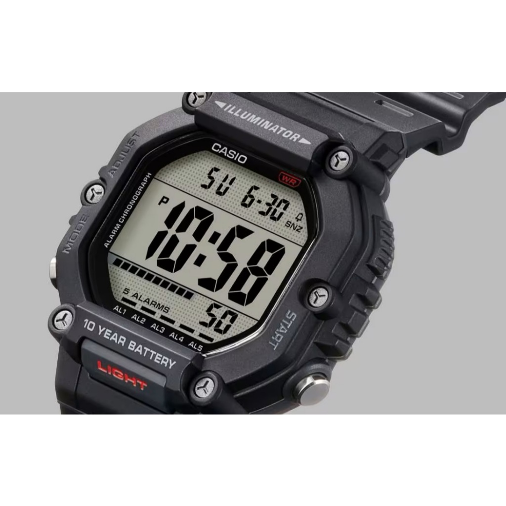 Casio นาฬิกาข้อมือผู้ชาย รุ่น AE-1600H-1AVDF Sporty Men's Watch Quartz