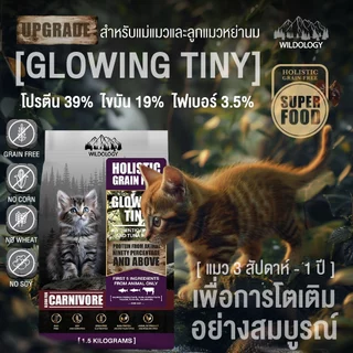 [ ตกกิโลละ 159 บาท l ไซส์กระสอบ 15 กิโล ] WILDOLOGY อาหารแมวแบบเม็ดเกรด Holistic Grain Free มีให้เลือกทุกช่วงวัย
