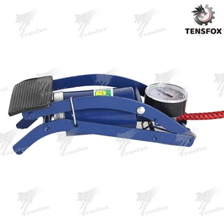Tensfox ที่ปั้มลมแบบเท้า ปั๊มลมเท้า สูบลมแบบเท้าเหยียบ สูบลมรถยนต์ มอเตอร์ไซด์ จักรยานและอื่นพร้อมที่วัดลม