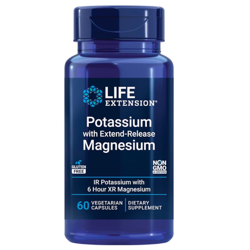 ( LIFE EXTENSION ) POTASSIUM ➕ MAGNESIUM - โพแทสเซียม พร้อม แมกนีเซียม ( 60 แคปซูล ) นำเข้าจากอเมริกา