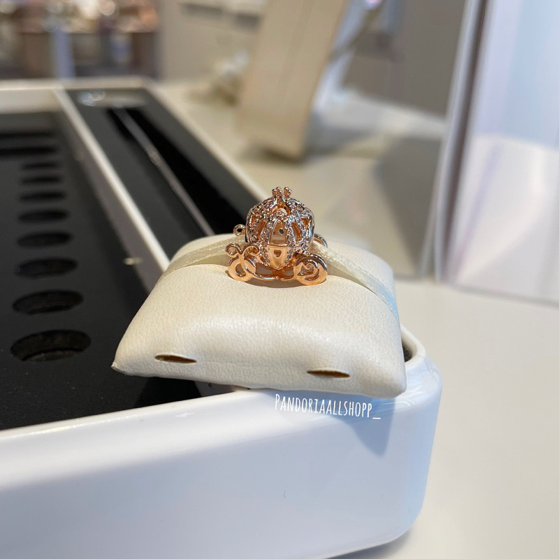 (ของแท้100%)Pandora rose disney charm รถฟักทอง cinderella - รูปที่ 3