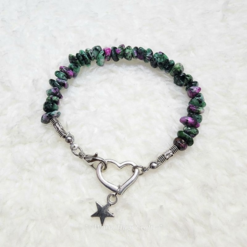 #Bracelet สร้อยข้อมือหินนำโชค กำไลหินมงคล เสริมพลัง เสริมดวง เครื่องประดับสายมู ของขวัญ Handmade Boho Hippie