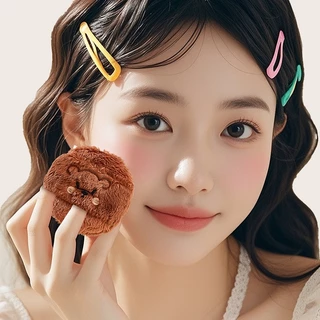 พัฟแป้งฝุ่น หมี พัฟกำมะหยี่ ไม่กินแป้ง นุ่มพิเศษ เหมาะสำหรับแป้งฝุ่น แป้งพัฟ และบลัชออน มี 4 สีให้เลือก