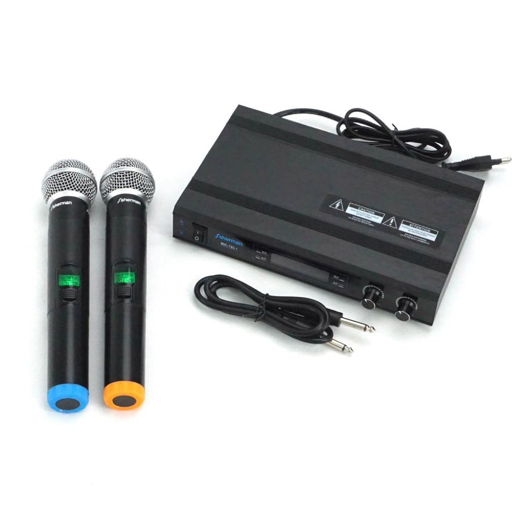 Sherman MIC-120+ Wireless Microphone Black ไมโครโฟนไร้สาย (แบบคู่)