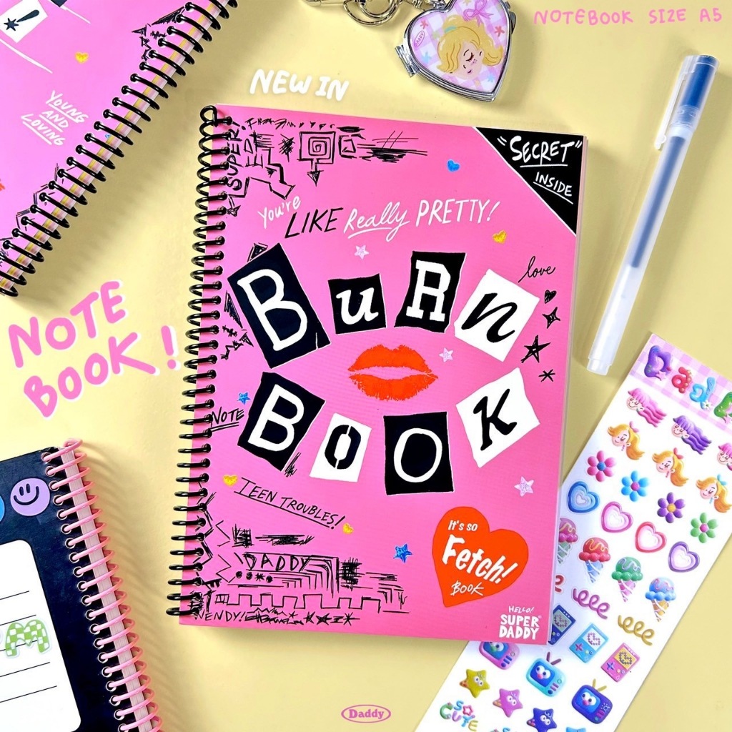DADDY | Burn Book Notebook สมุดโน๊ตสันเกลียว ปกแข็งสุดน่ารัก