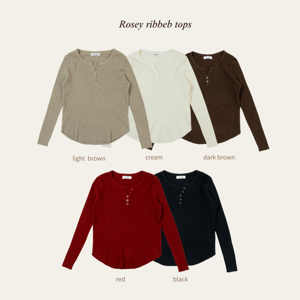avo Rosey ribbeb tops. ใครชอบคาร์ดิแกนพอดีตัววรอบนี้จัดมาให้ 3 โทนสีเลย รุ่นนี้ผ้านุ่มใส่สบายสุบๆ