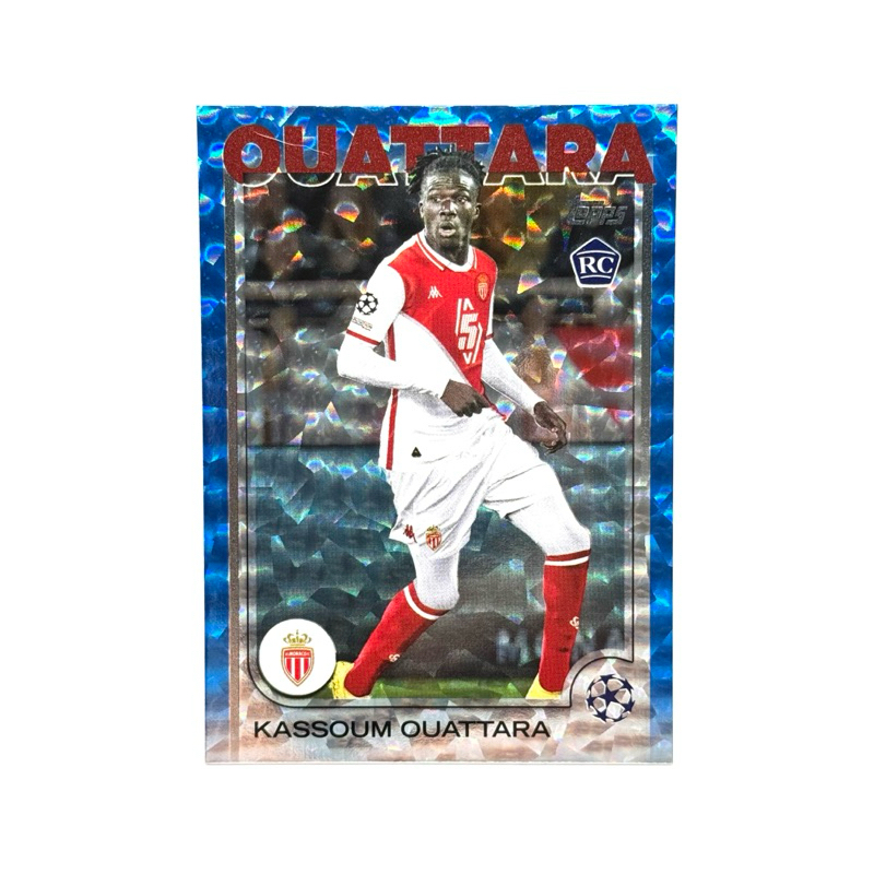 Topps UCC 24/25 KASSOUM OUATTARA AS MONACO /75 RC Icy Blue