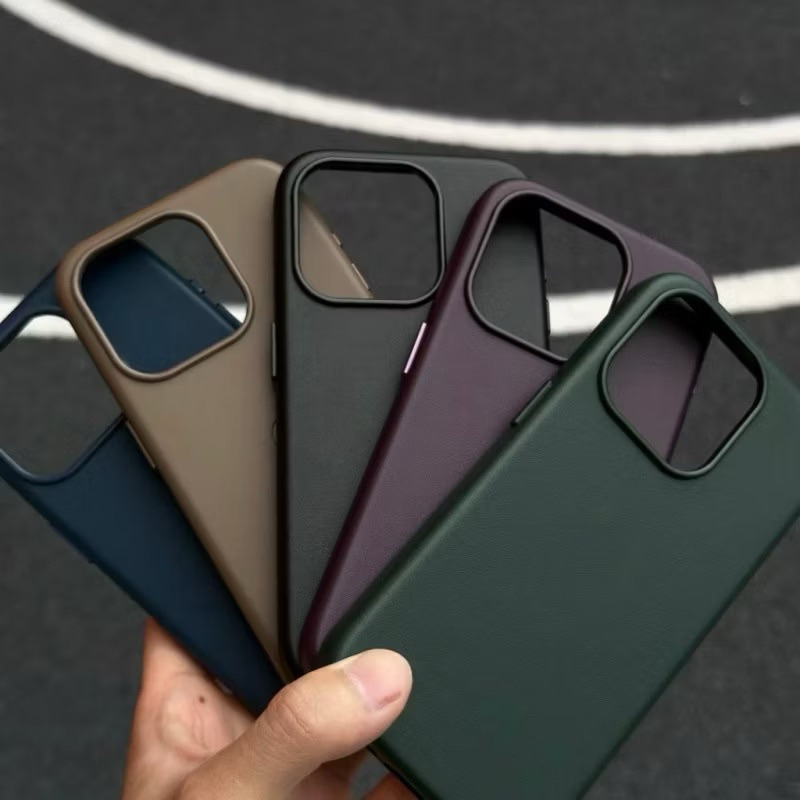 M25หนังแท้ เคสกันกระแทก Leather วางชาร์จได้ MS CASE FOR IPHONE 12 13 14 15 PRO MAX PLUS i16 16pro 16promax - รูปที่ 5