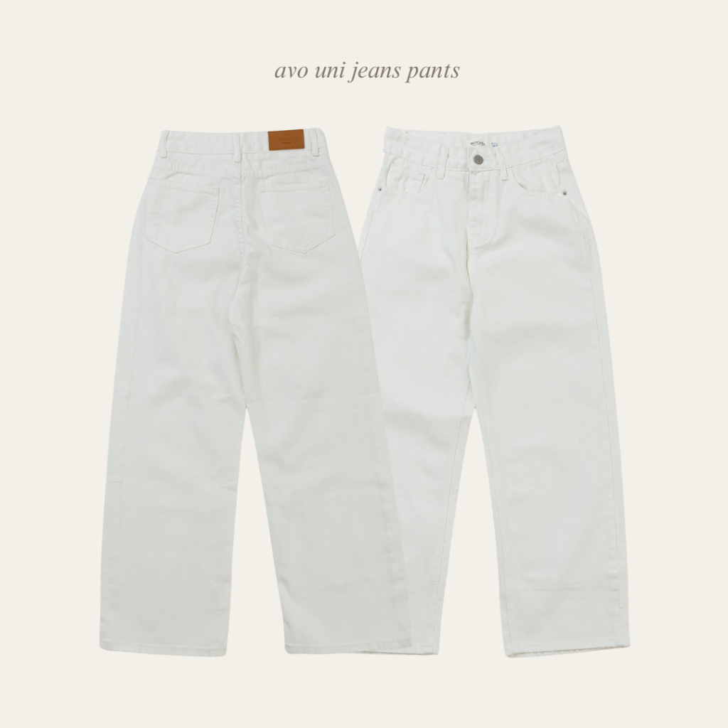 avo uni jeans pants กางเกงยีนส์ขายาวรุ่นแรกก รุ่นนี้อยากกรี๊ดแรงๆ ทรงสวยมากกก เป็นทรงกระบอกที่ถูกต้อง ใครใส่ก็รอด☀️ ราคา ถูกที่สุด ดีลบีเคเค แกลเลอรีภาพที่ 7