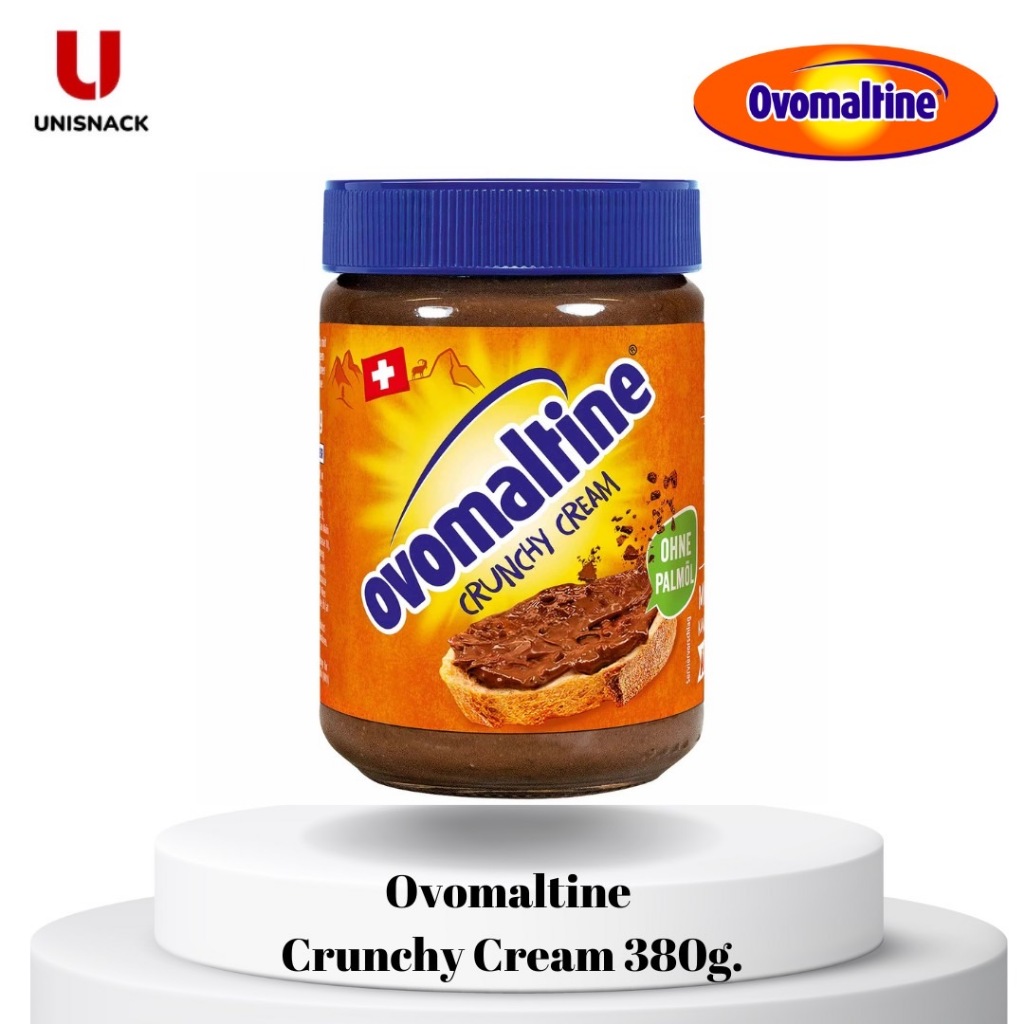 Ovomaltine Crunchy Cream 380 g. แยมโอวัลตินครันชี่ 380 กรัม BBE: 06/2025