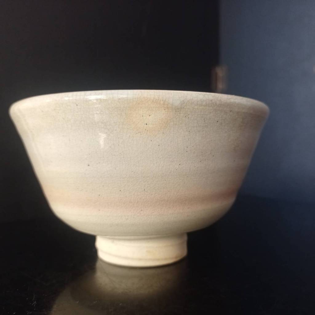 Hagi Ware Japanese Chawan Tea Utensils Chawan Tea Bowl - Tsubaki Kiln (椿窯, 天鵬山)  Hagi-yaki  - 350 ml