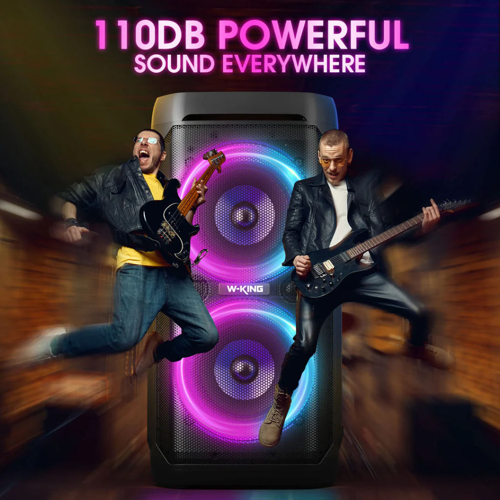 W-KING T11+ ลำโพงบลูทูธ ปาร์ตี้ 100W กันน้ำ IPX6 พร้อม ไมค์ลอย 2 ตัว แบตอึด Powerbank ในตัว ฟังชั่นครบ ราคา ถูกที่สุด ดีลบีเคเค แกลเลอรีภาพที่ 5