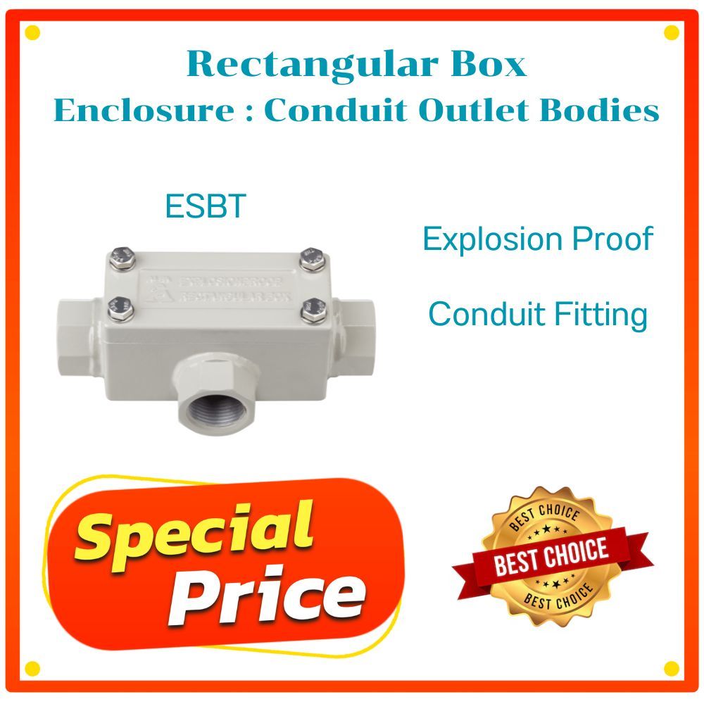 Rectangular Box Explosionproof Conduite Outlet Bodeis ESBL อุปกรณ์ไฟฟ้าป้องกันการระเบิด