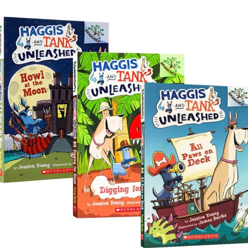 พร้อมส่ง Scholastic Haggis and Tank 3 เล่ม Comic Book หนังสือการ์ตูน  ภาษาอังกฤษสำหรับเด็ก