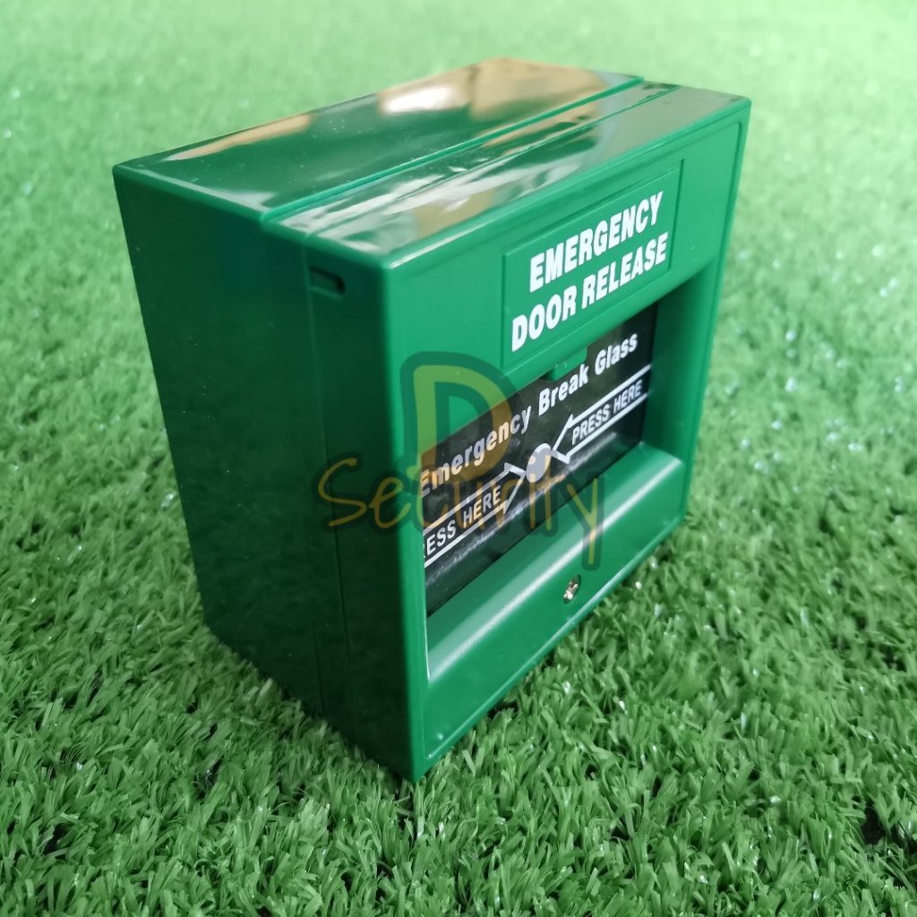 Break Glass ปุ่มกดฉุกเฉิน Emergency  (สีเขียว)