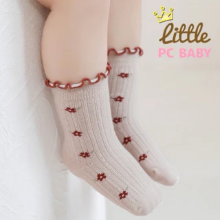 Little pcbaby ถุงเท้าเด็กแรกเกิด สไตล์cute สำหรับเด็กอ่อน(พร้อมส่ง)