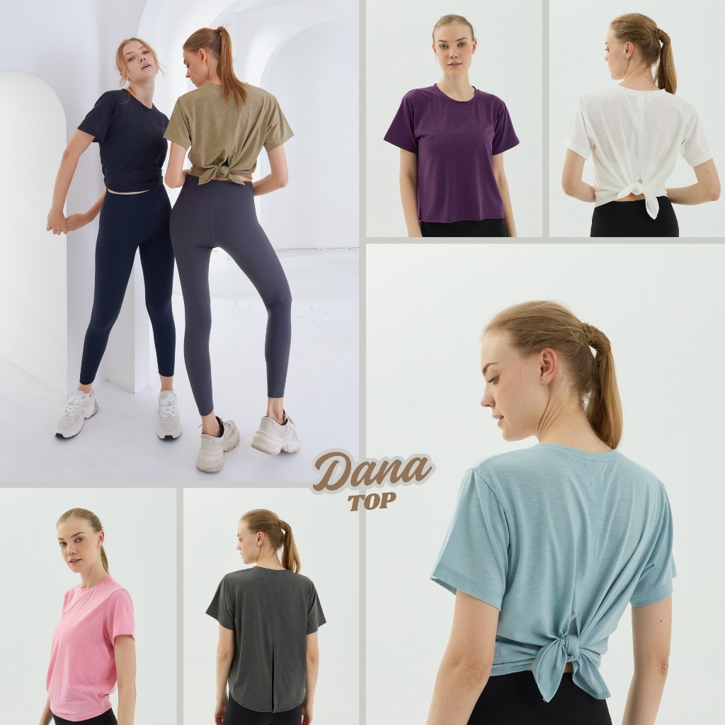 PENNY | Dana Top  เสื้อแขนสั้น คลุมบรา ทรงผูกหลัง *พร้อมส่งจากไทย
