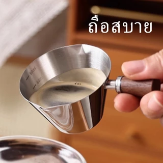 การจัดส่งในพื้นที่｜ Espresso cup ถ้วยตวง ขนาด 100ml stainless steel