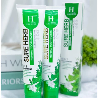 ยาสีฟันชัวร์เฮิร์บ Sure Herb Herbal Toothpaste (x10 หลอด)