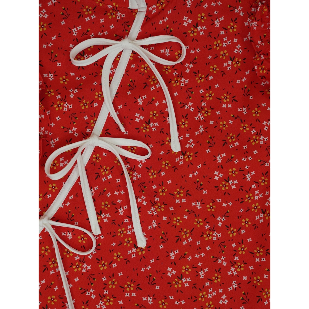 ส่งด่วน 🚨 SLYQ MADE 🌸 LUNAR FLORAL PRINT QIPAO DRESS เดรสแขนกุดคอจีนลายดอก ชุดตรุษจีน กี่เพ้า ชุดจีน - รูปที่ 7