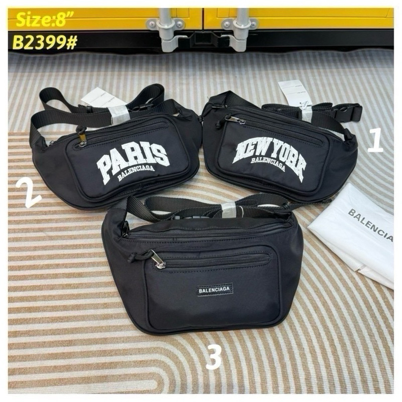 กระเป๋าขาอก Balenciaga มี3สีให้เลือก ขนาด 8นิ้ว กระเป๋าผ้านิ่มดี ใช้ดีมาก พร้อมส่ง