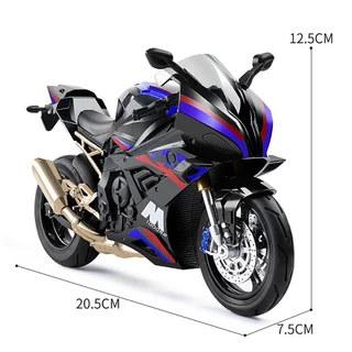 1:10 S1000 RR รถจักรยานยนต์โลหะของเล่นรถรุ่นรถ Diecast สําหรับเด็กเด็กจําลองเสียง Light Effect ของขวัญงานอดิเรกคอลเ