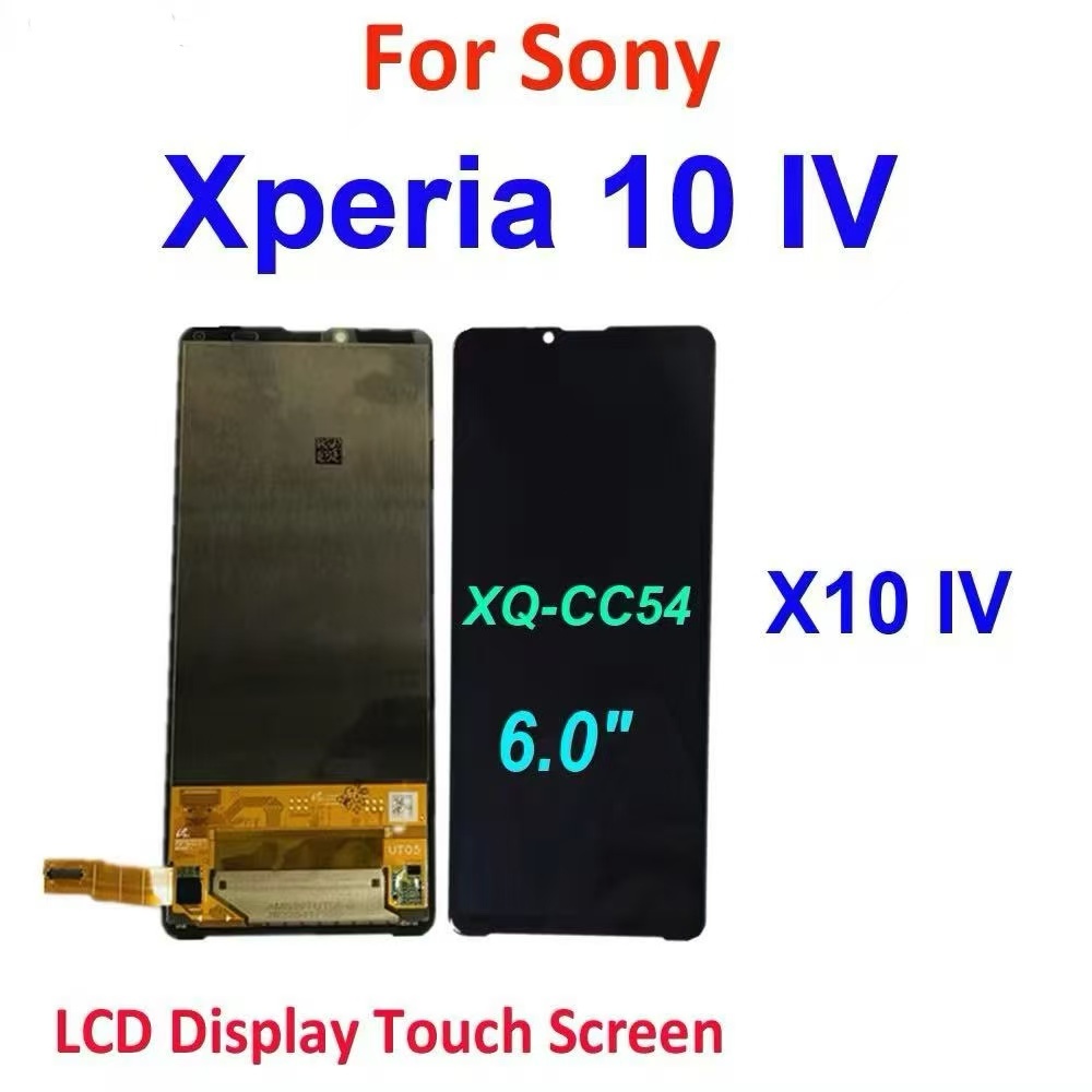 6.0 "ต้นฉบับ LCD สำหรับ Sony Xperia 10 IV จอแสดงผล LCD หน้าจอสัมผัส Digitizer Assembly สำหรับ Sony X
