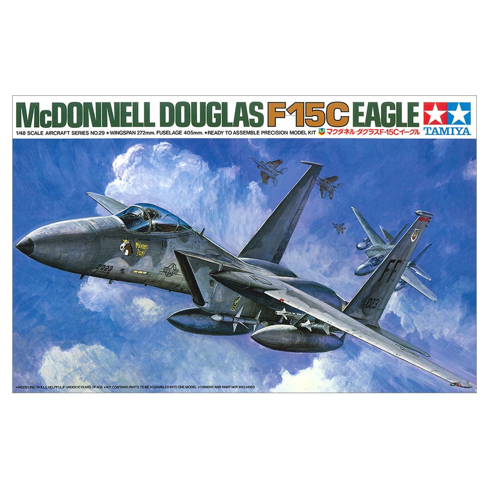 4950344992416 Tamiya 61029 MCDONNELL DOUGLAS F-15C EAGLE 1/48 SCALE