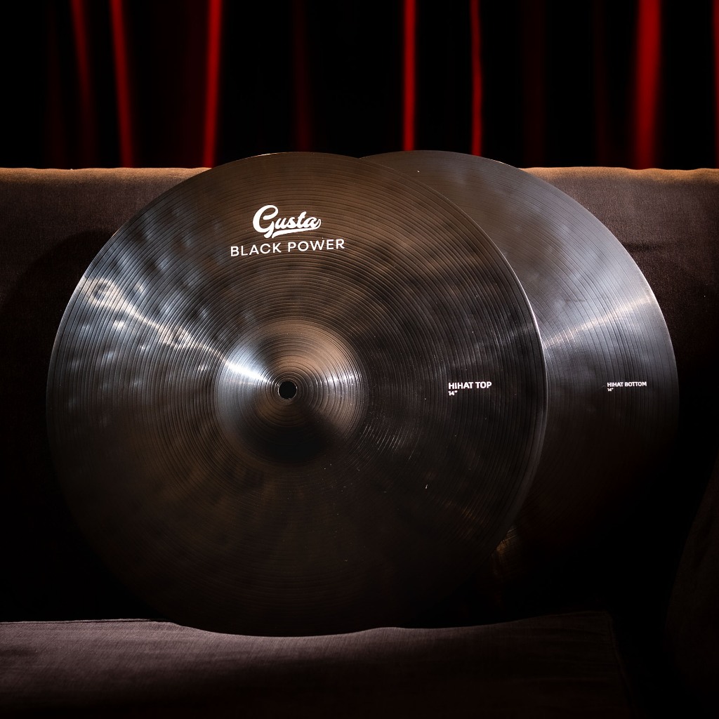 Gusta BLACK POWER Hihat 14inch ฉาบกลองชุด 14นิ้ว Music Arms