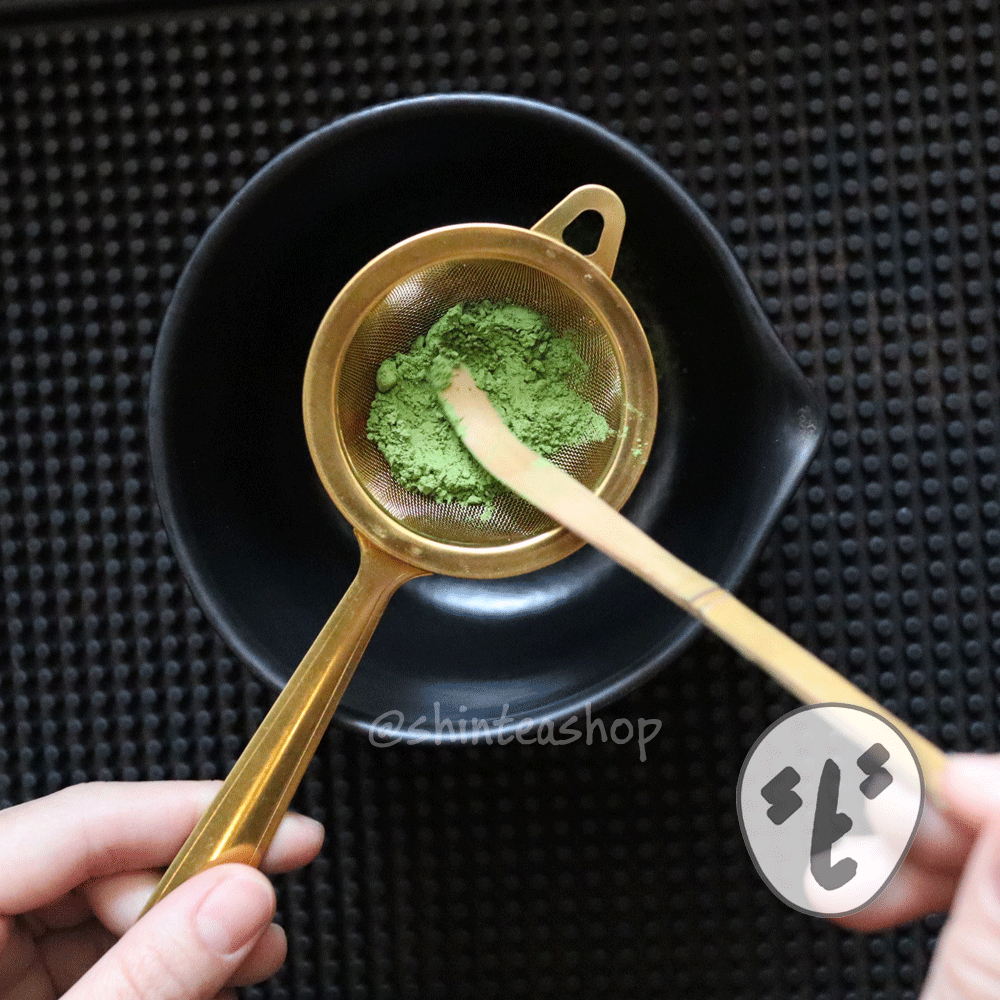 กระชอนร่อนผงชา Matcha Sifter ตะแกรงร่อนมัทฉะ สีทอง รูปที่ 4
