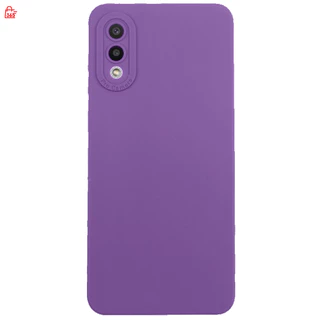 เคส สำหรับ Samsung Galaxy A02 M02 เคสซิลิโคนนิ่ม กันกล้อง TPU สีพื้น