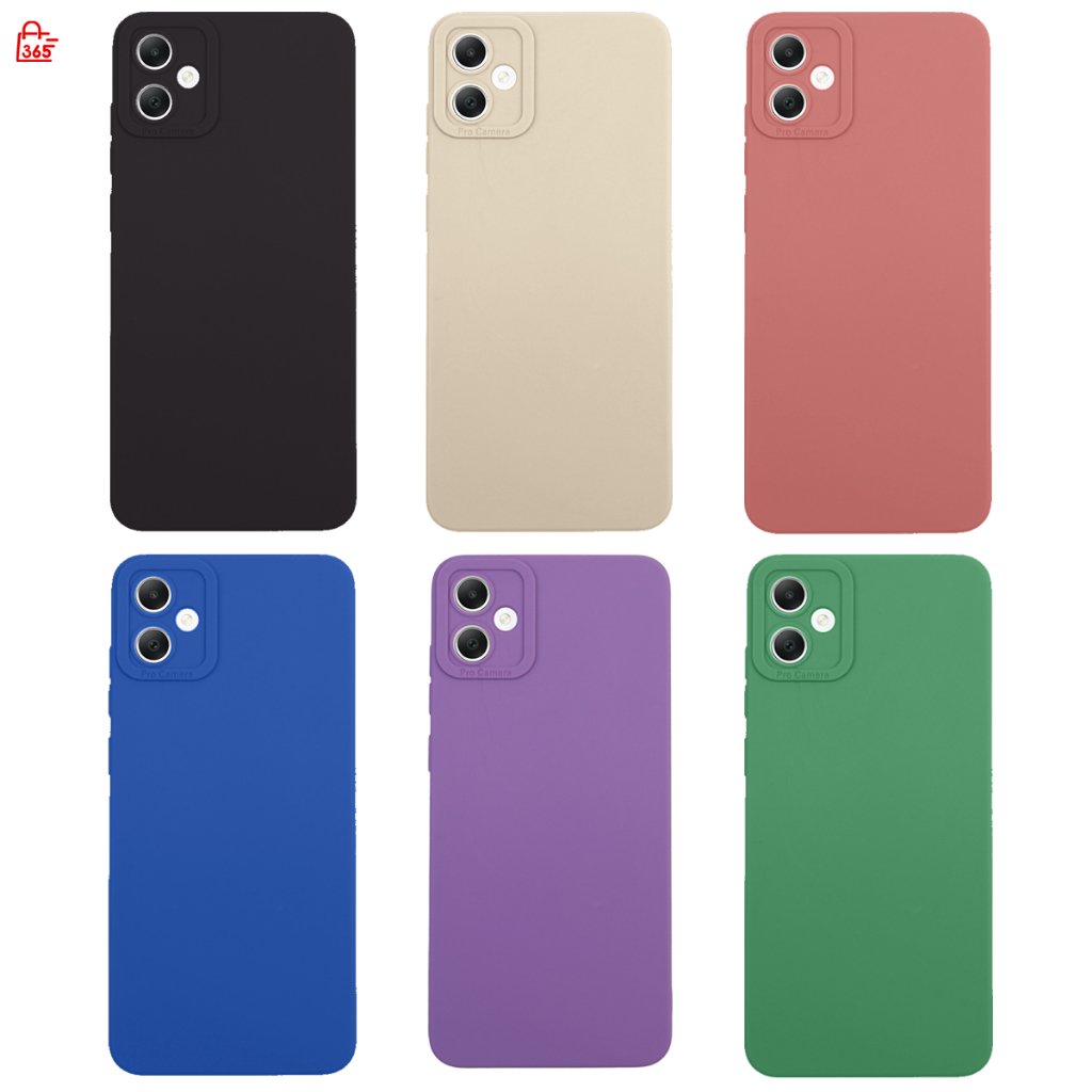 เคส สำหรับ Samsung Galaxy A05 F05 M05 เคสซิลิโคนนิ่ม กันกล้อง TPU สีพื้น