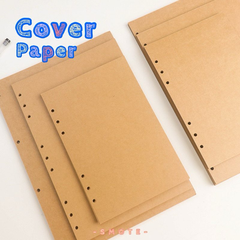 <พร้อมส่ง> แผ่นปกกระดาษ หนา 300แกรม A5, B5, A4 Cover Paper | 15แผ่น/แพ็ค | ปกคราฟท์ ศิลปะ สันห่วง สมุดโน๊ต กระดาษ รีฟิว