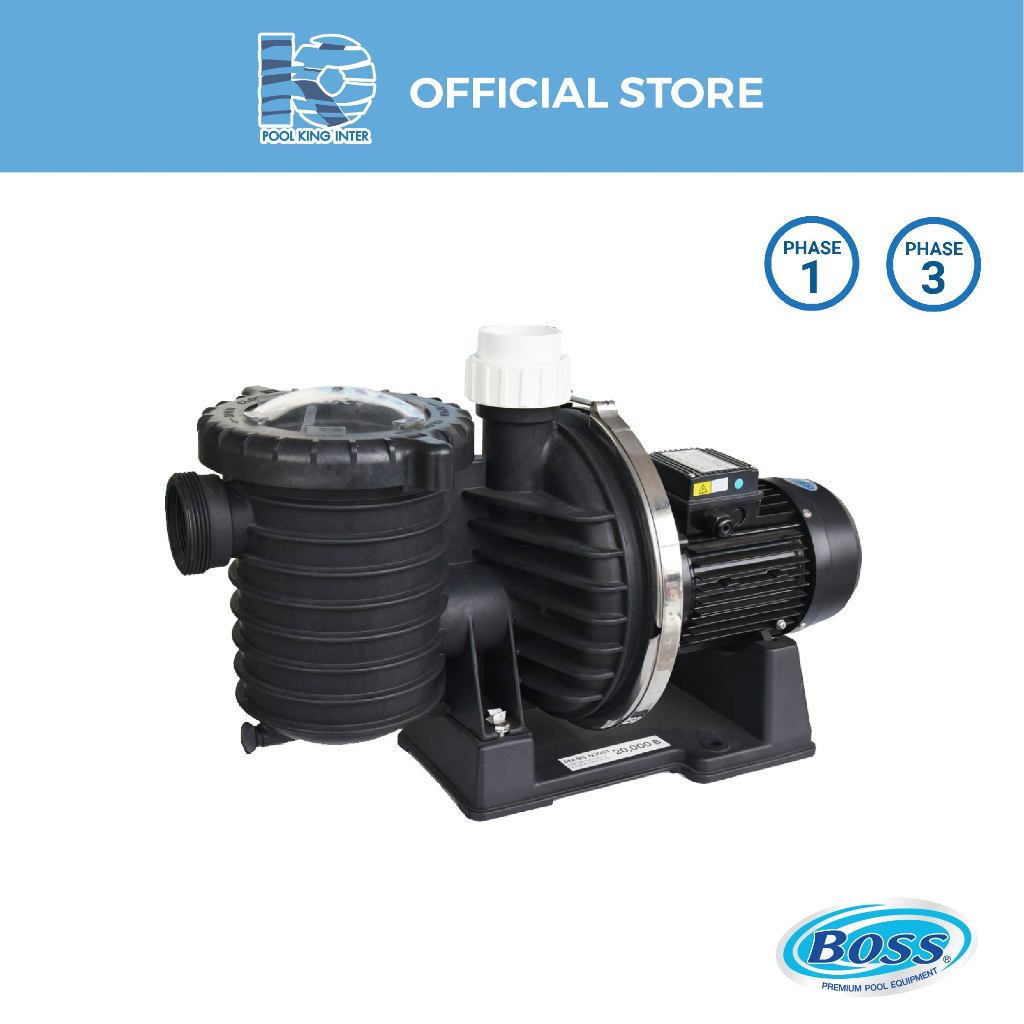 BOSS: ปั๊มสระว่ายน้ำพร้อมยูเนี่ยน Self Priming Swimming Pool Pump with union