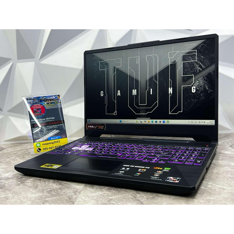 Asus TUF Gaming A15 FA506NC-HN017W มือสองประกันศูนย์ 20-06-2026 RTX3050 4GB Ram 16 GB