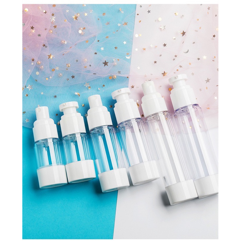 (พร้อมส่งจากไทย) ขวดปั๊มสูญญากาศ ปั๊มเจล สเปรย์ เครื่องสำอาง ขวดปั๊มโลชั่น ครีมบำรุง 15ml. 30ml. 50ml.