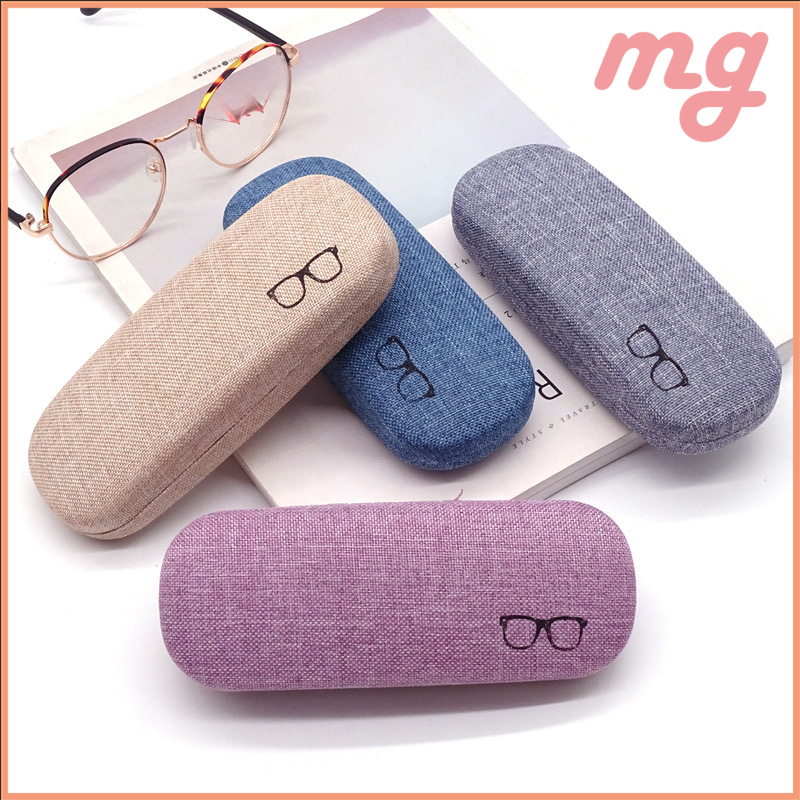 [ส่งจากกทม]แฟชั่นเกาหลีกล่องใส่แว่นตา ผ้าฝ้ายและผ้าลินินเนื้อดี ดีไซน์เรียบง่าย สไตล์เรโทร สำหรับนักเรียน แว่นกันแดดแว่น