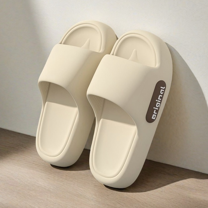 Tikp5 รองเท้าแตะ รองเท้าแบบสวม ใส่ในบ้าน นอกบ้าน หนา เสริมส้น กันน้ำกันลื่น ผลิต
