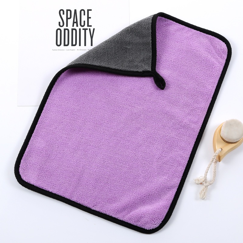 ผ้าไมโครไฟเบอร์ 3D ขนาด 400แกรม 25X25CM เกรดพรีเมี่ยม หนานุ่ม ซับน้ำไว ทำความสะอาดอเนกประสงค์ - 1