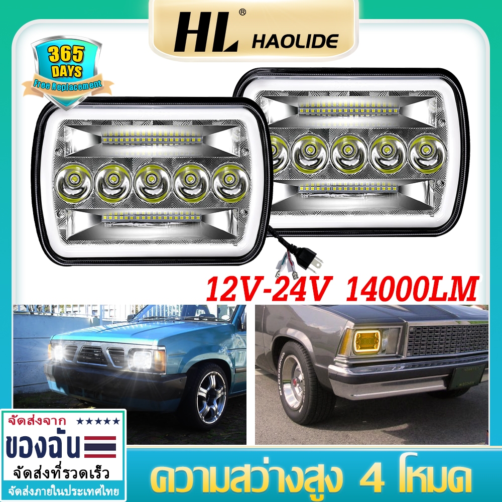 4X6 5X7 หลอดไฟหน้ารถยนต์ Super Bright,มัลติฟังก์ชั่นสี่เหลี่ยมผืนผ้า105W ไฟหน้ารถ LED สำหรับรถบรรทุกรถยนต์คุณภาพสูง