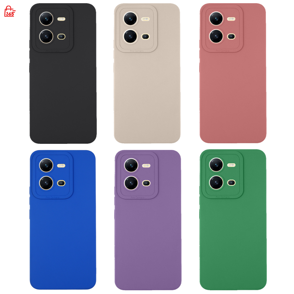 เคส สำหรับ Vivo V25 5G V2202 เคสซิลิโคนนิ่ม กันกล้อง TPU สีพื้น