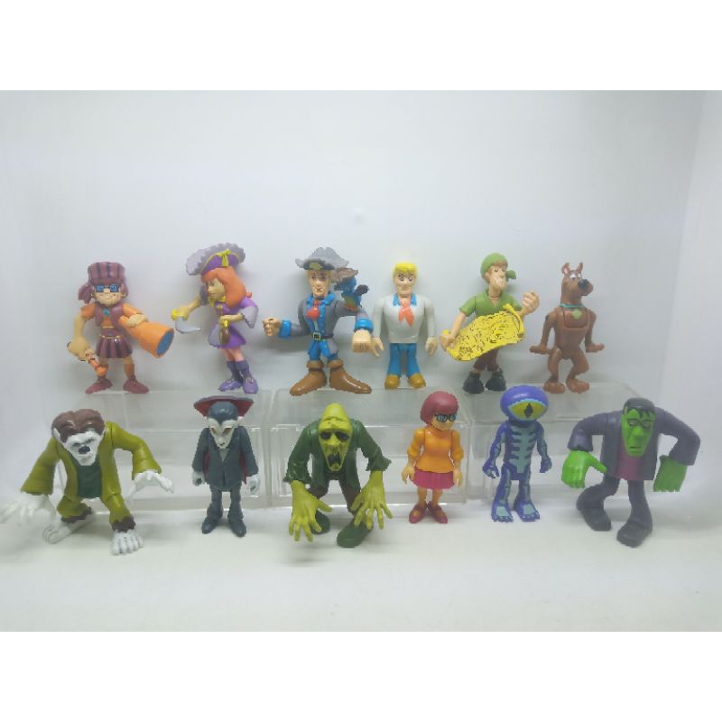 โมเดล Scooby Doo งานแท้ตัวเล็กขยับ ชุด 12 ตัว