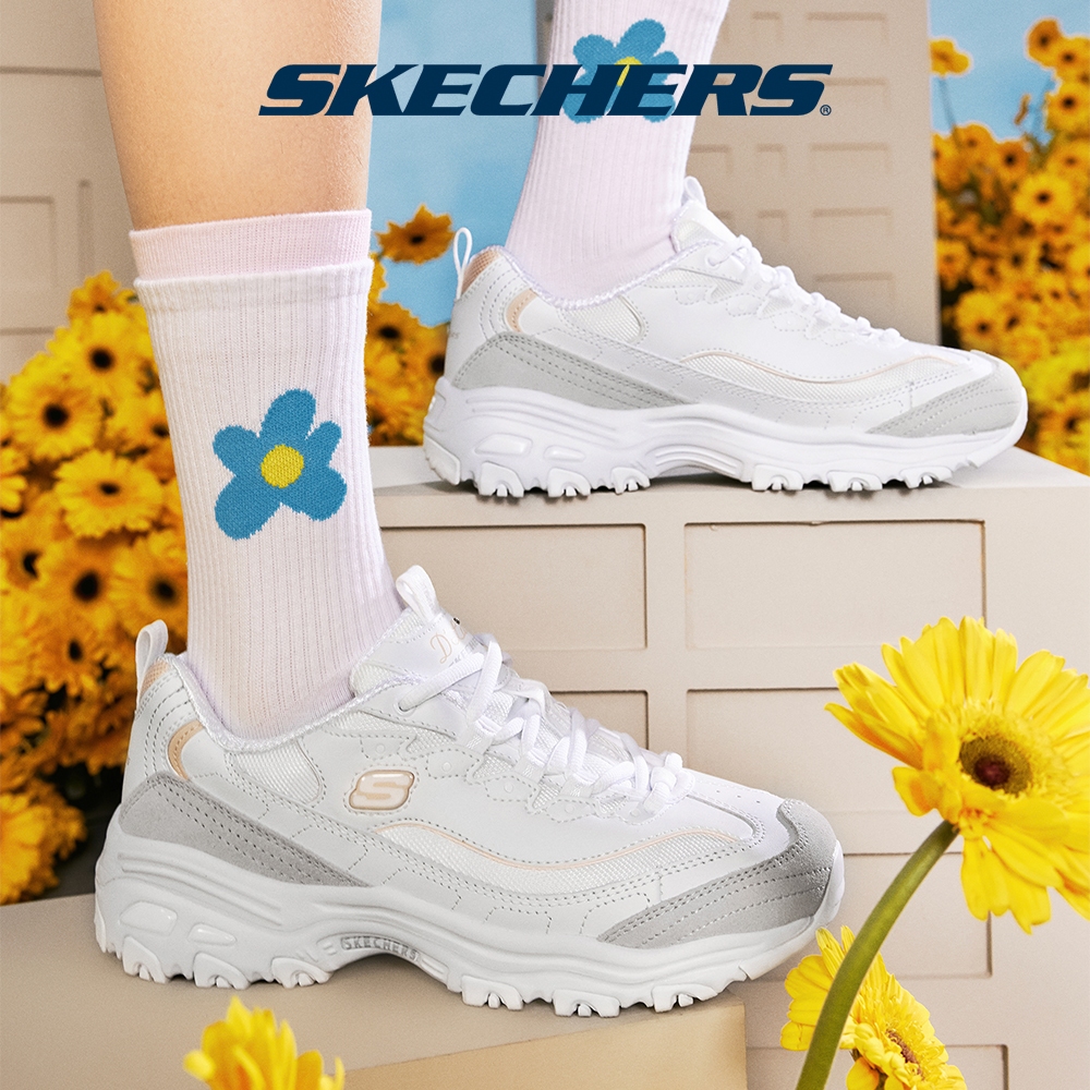 Skechers สเก็ตเชอร์ส รองเท้าลำลองผู้หญิง Women Sport D'Lites New Heat Casual Shoes - 150231-WNT Air-Cooled Memory Foam